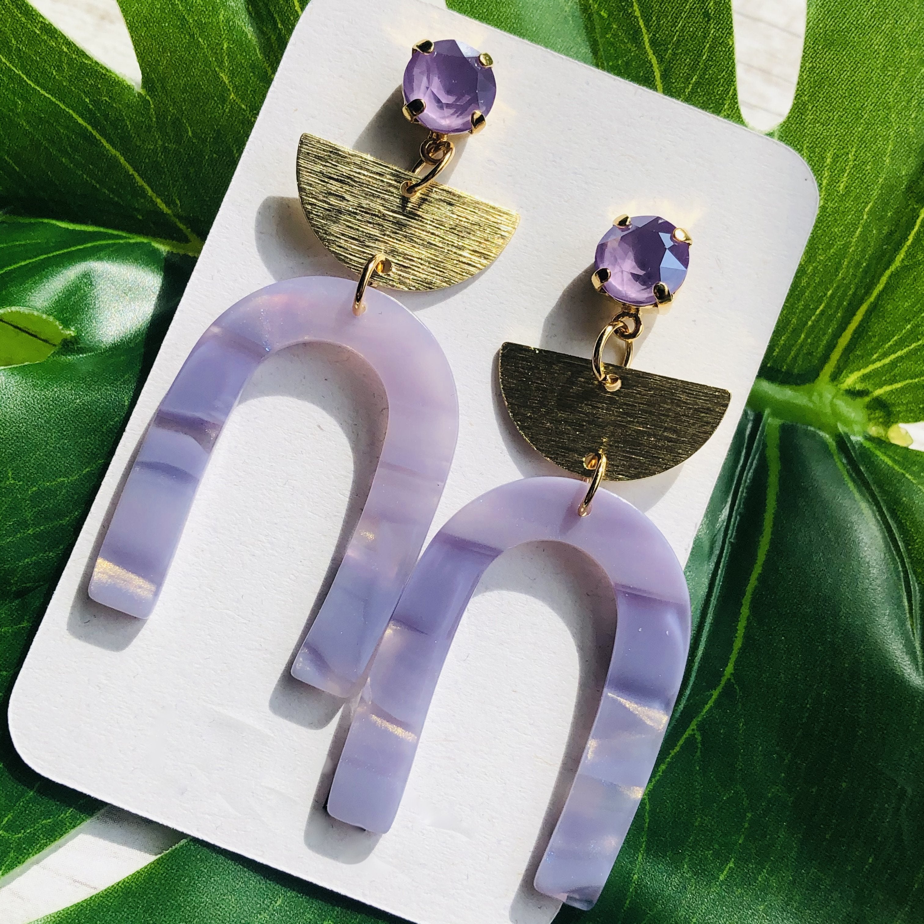 Lilac Horseshoe Drops