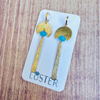 Art Deco Brass Dangles