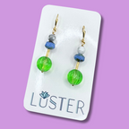 Stone + Glass Earrings
