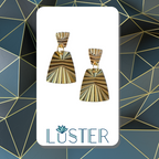 Brass Dangle Unique Statement Earrings