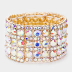Rhinestone Crystal Stretch Evening Bracelet