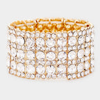 Rhinestone Crystal Stretch Evening Bracelet