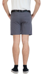 Everyday Stretch Shorts with a Comfortable Built-In Liner - Business Casual Style- Grey