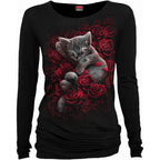 Spiral - BED OF ROSES - Baggy Top Black - M