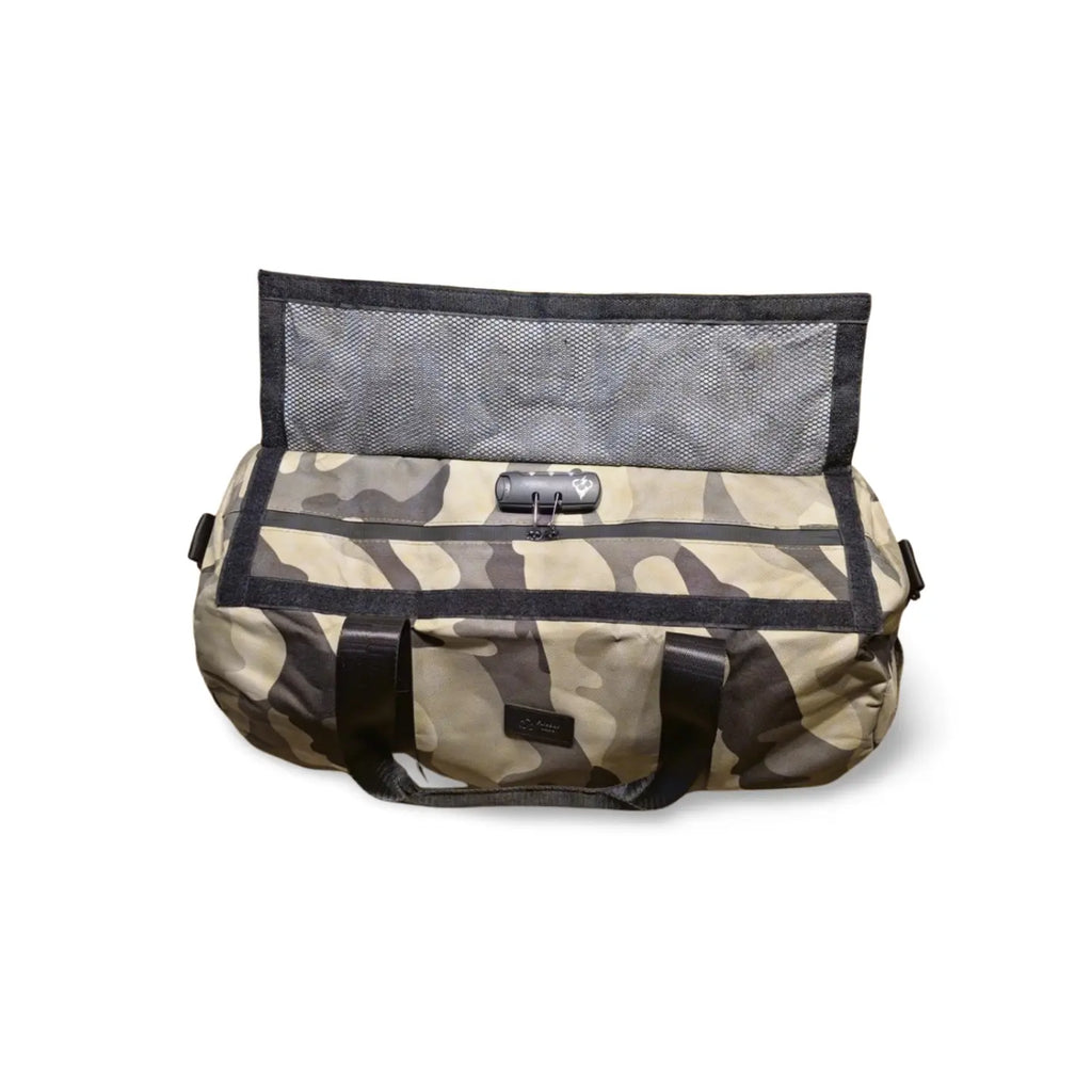 Essential Smell Proof Max Duffle Bag - Fashionable, Discreet + Hidden Lock (FireBar Labs x PBAL)