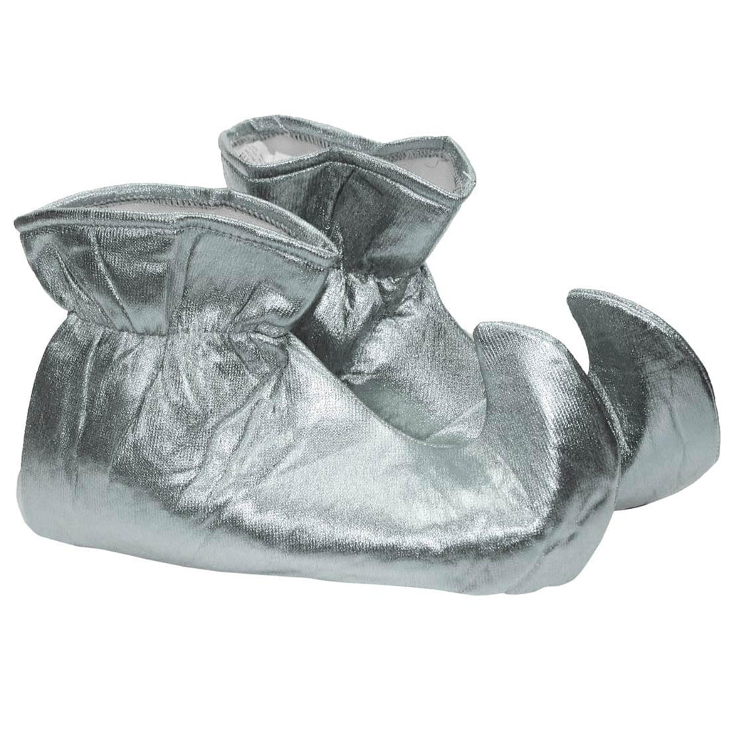 Christmas Elf Cloth Costume Shoes: Silver One Size Fits Most