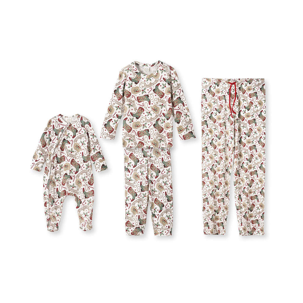 Western Christmas Family Matching Bamboo Pajamas