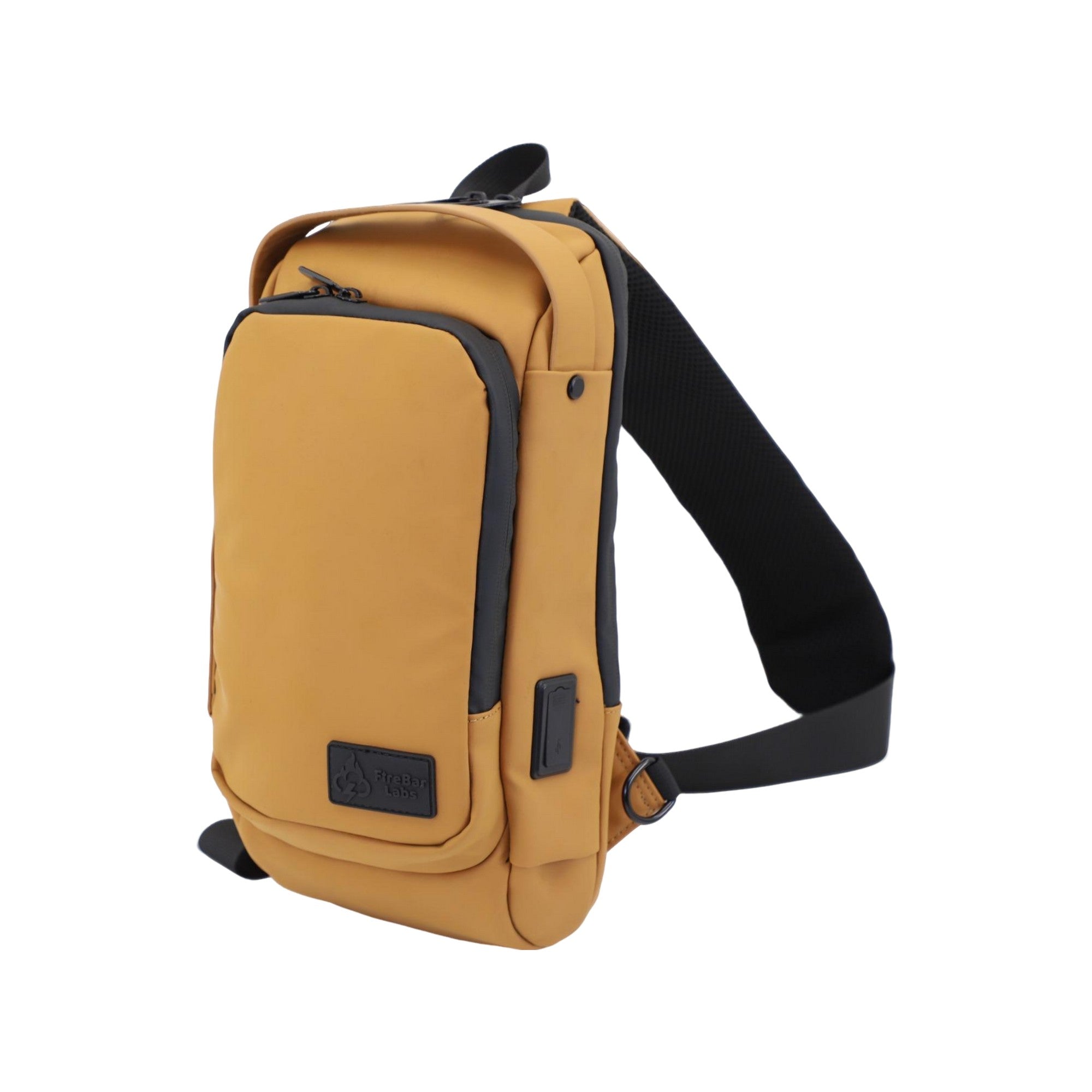 Executive Tech Smell Proof Crossbody w/USB-C Fast Charge Port + Hidden Lock (FireBar Labs x PBAL)