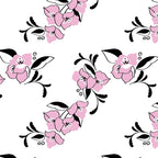 Amalfi Coast Purple Flowers White Two-Piece Set