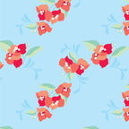 Amalfi Coast Red Flower Zippered Romper