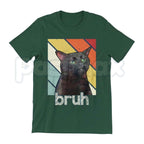 Funny Bros & Cat Meme Graphic Tee – Silly Kitten Humor T-Shirt, Cool Cat Lover Unisex Cotton Apparel for Men & Women
