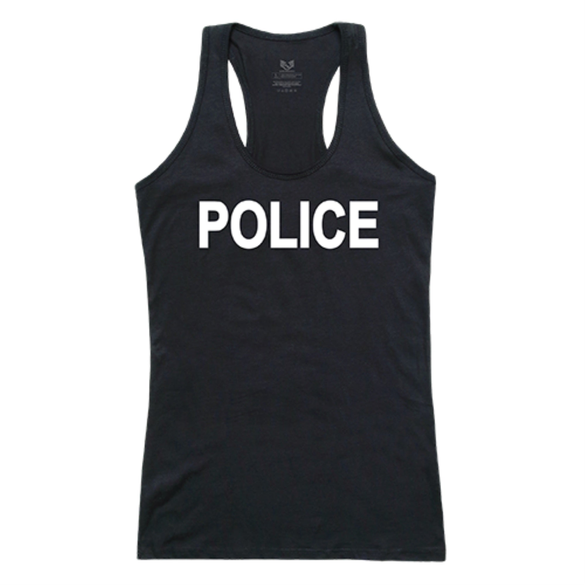 Graphic Tank, Police, Black, L