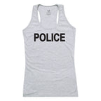 Graphic Tank, Police, H.Grey, 2X