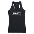 Graphic Tank, Semper Fi, Black, L