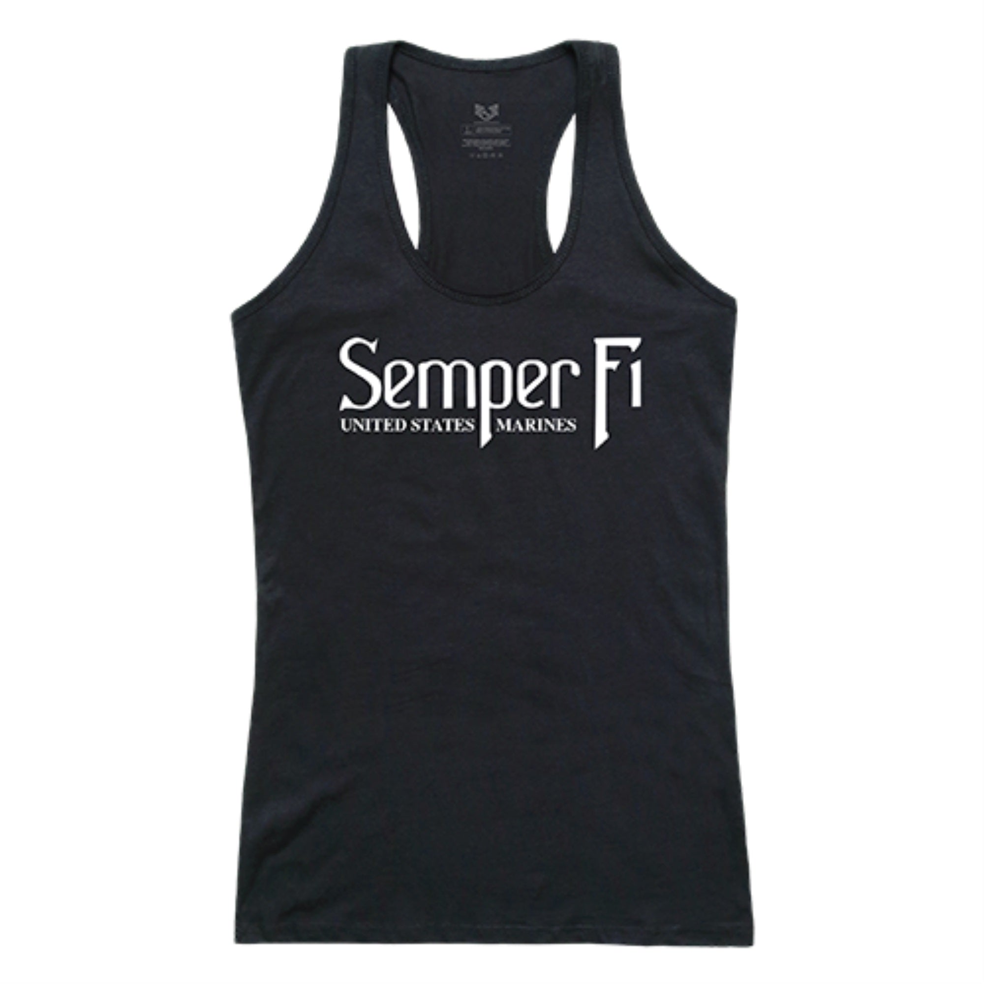 Graphic Tank, Semper Fi, Black, 2X
