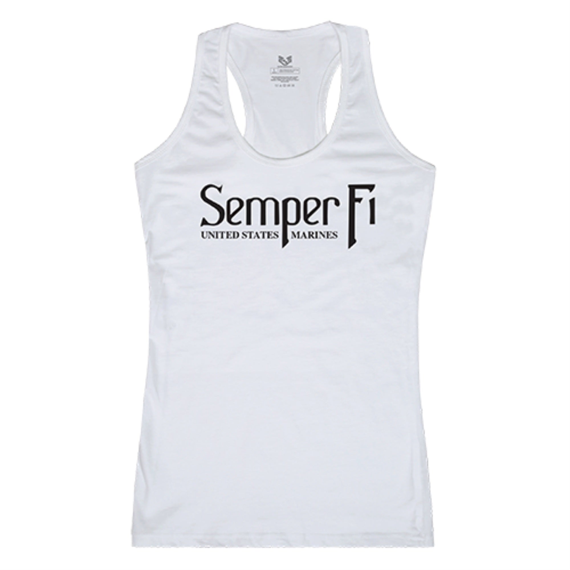 Graphic Tank, Semper Fi, White, S
