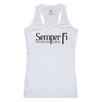 Graphic Tank, Semper Fi, White, L