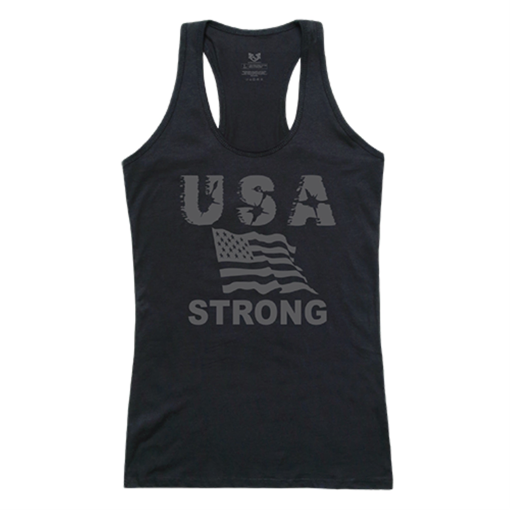 Graphic Tank, USA Strong 2, Black, S