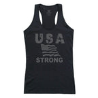 Graphic Tank, USA Strong 2, Black, M