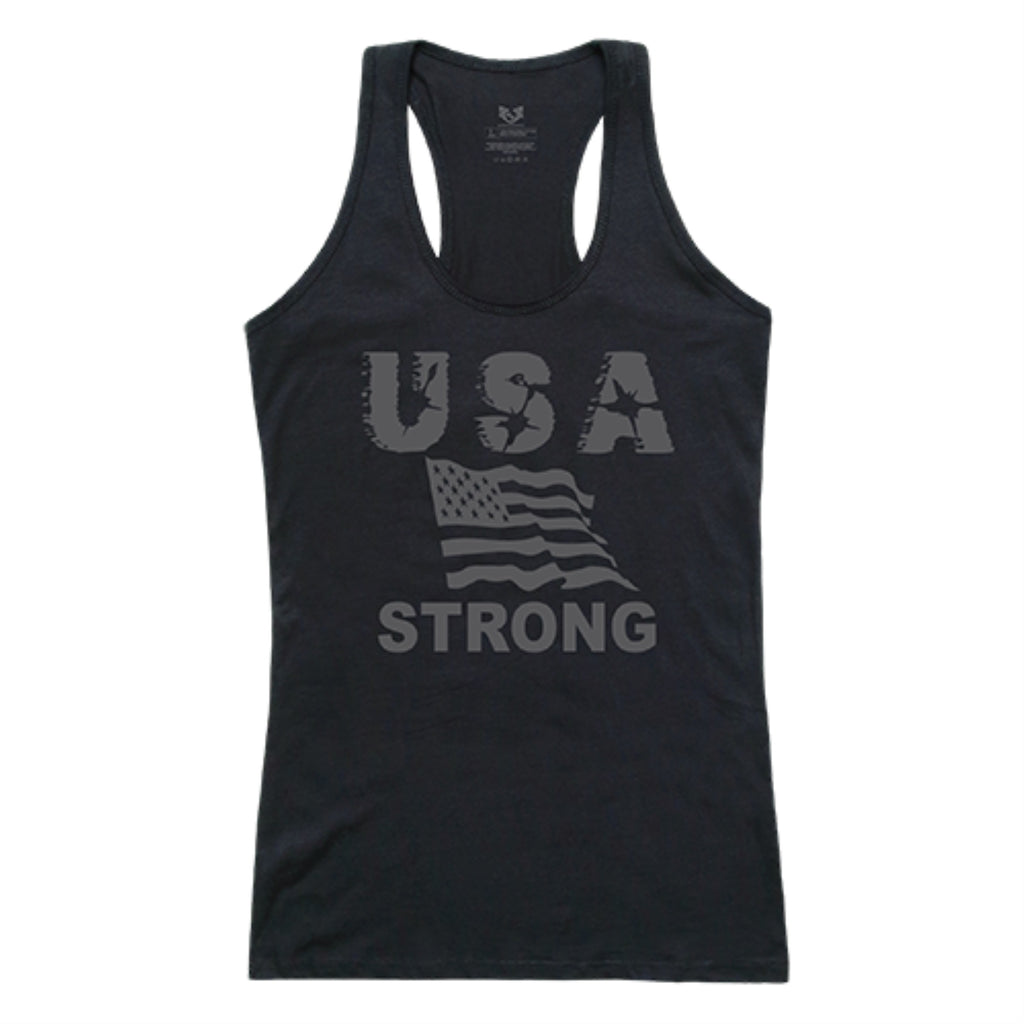 Graphic Tank, USA Strong 2, Black, XL