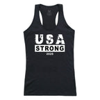 Graphic Tank, USA Strong 3, Black, S