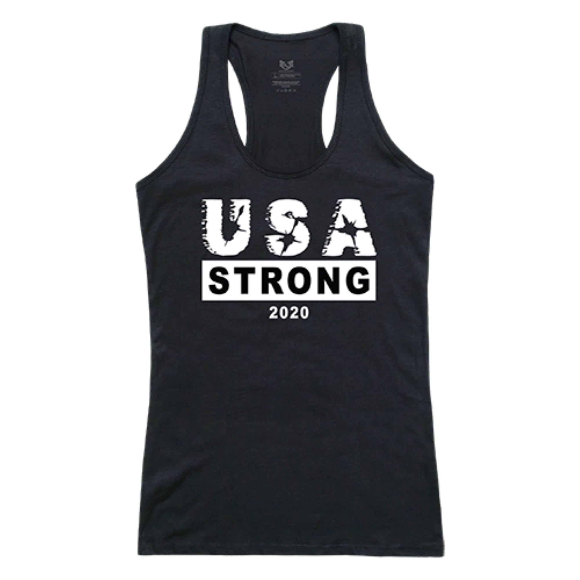 Graphic Tank, USA Strong 3, Black, S