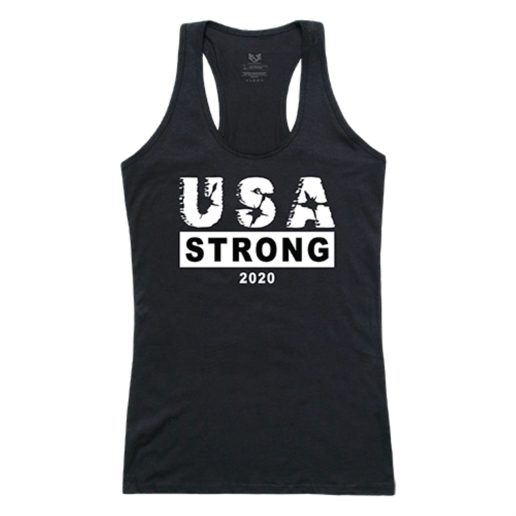Graphic Tank, USA Strong 3, Black, L