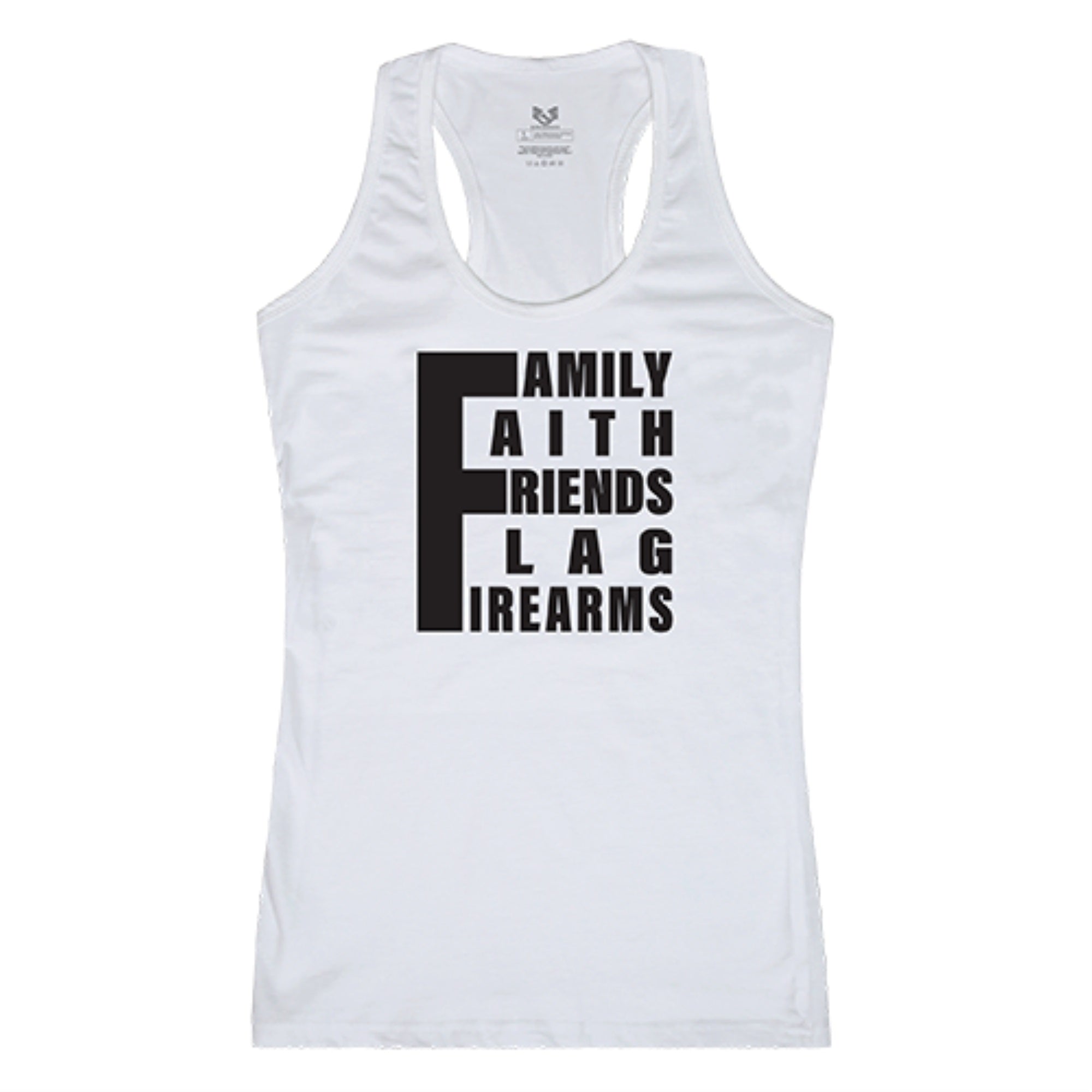 Graphic Tank, 5 Things YDMW 1, White, L