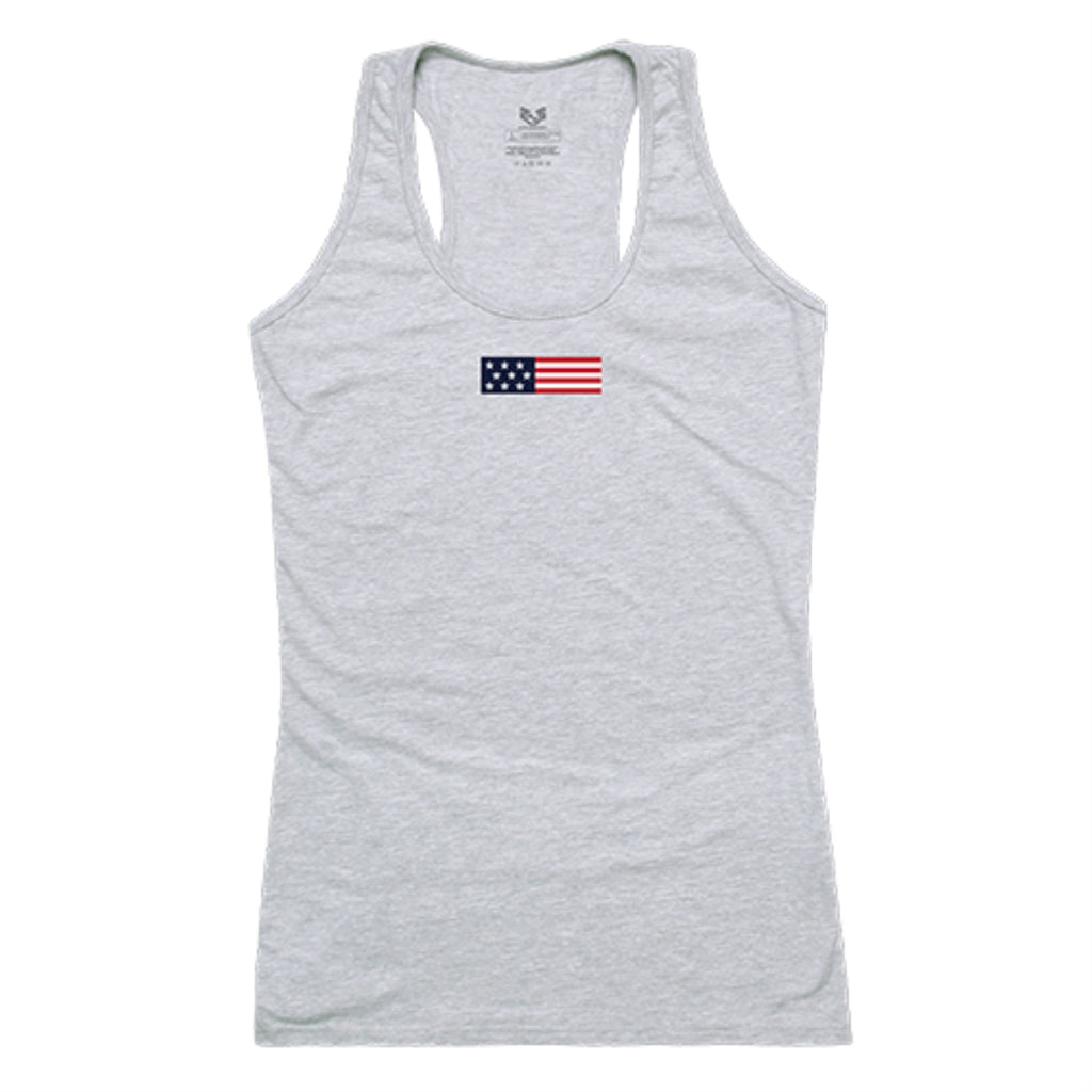 Graphic Tank, US Flag 1, H.Grey, 2X