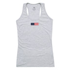 Graphic Tank, US Flag 1, H.Grey, 2X