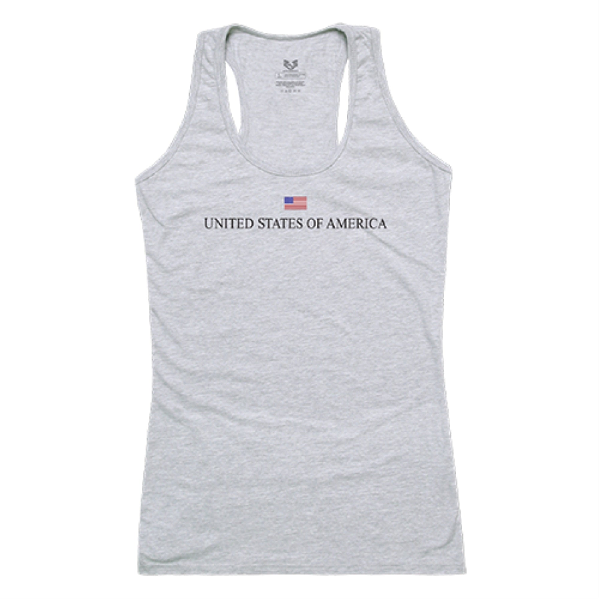 Graphic Tank, USA, H.Grey, 2X