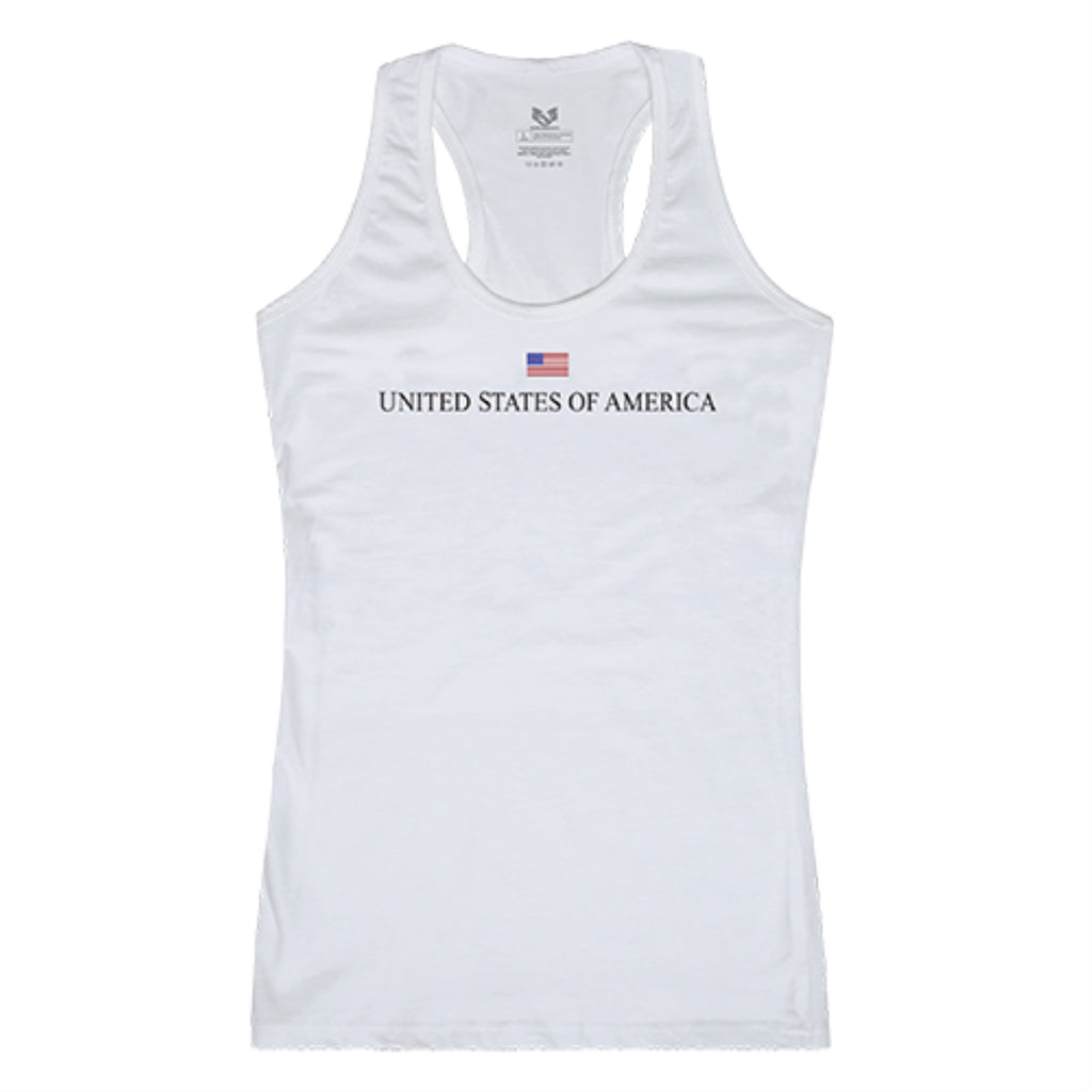Graphic Tank, USA, White, S