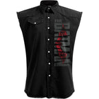 Spiral - The Batman - Profile Logo - Sleeveless Stone Washed Worker Black - XXL