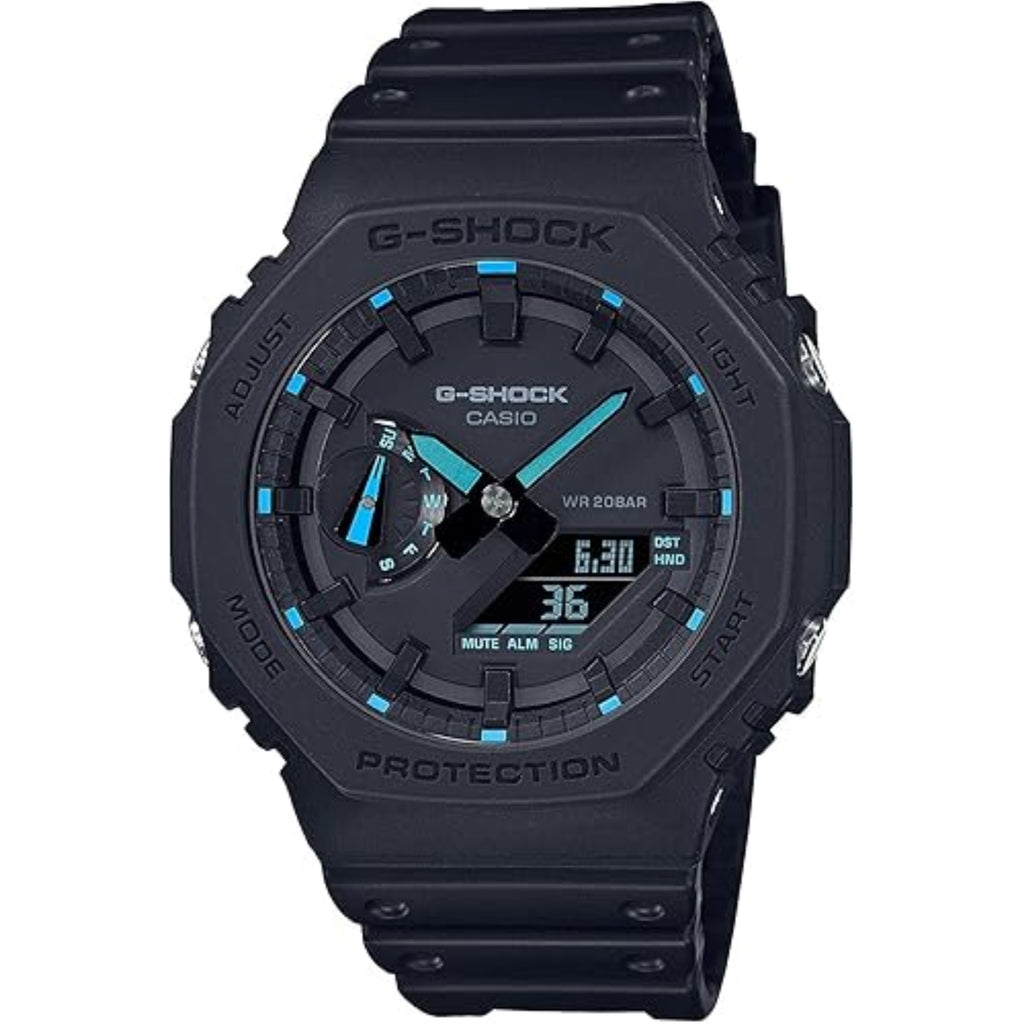 G-Shock GA2100-1A2 Neon Accent Watch, Blue