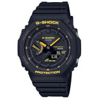 G-Shock  Caution Yellow Series Analog-Digital Connected Solar Black Resin Strap Watch | GAB2100CY-1A