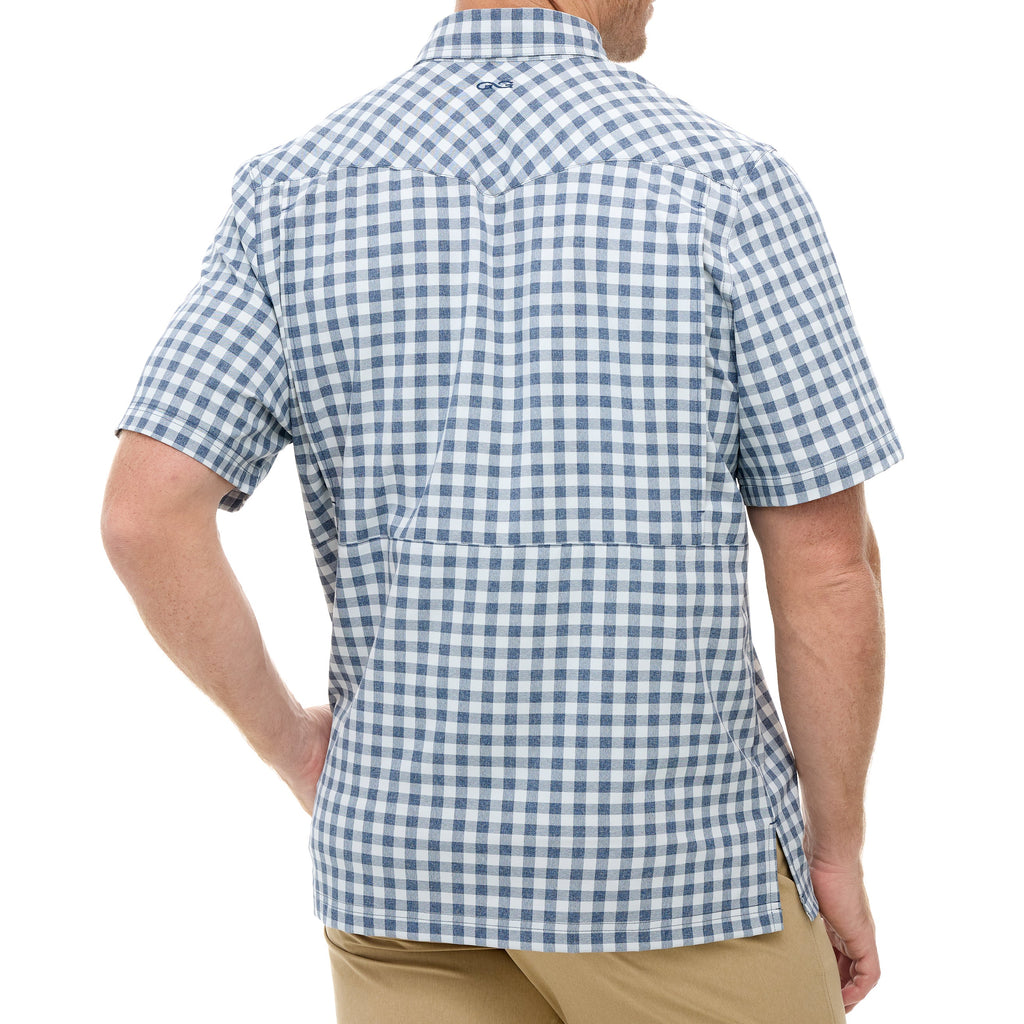 Deep Water Pearl Snap Shirt