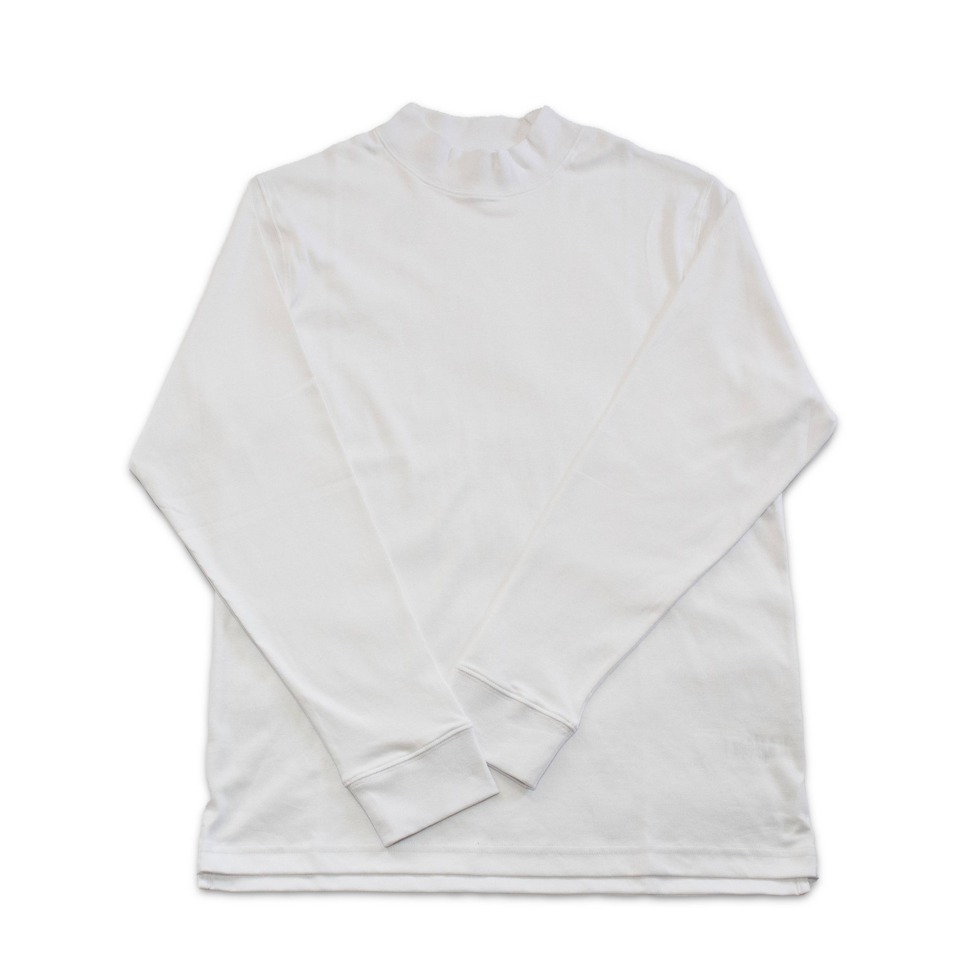 100% Pima Cotton Mock Neck Long Sleeve Shirt