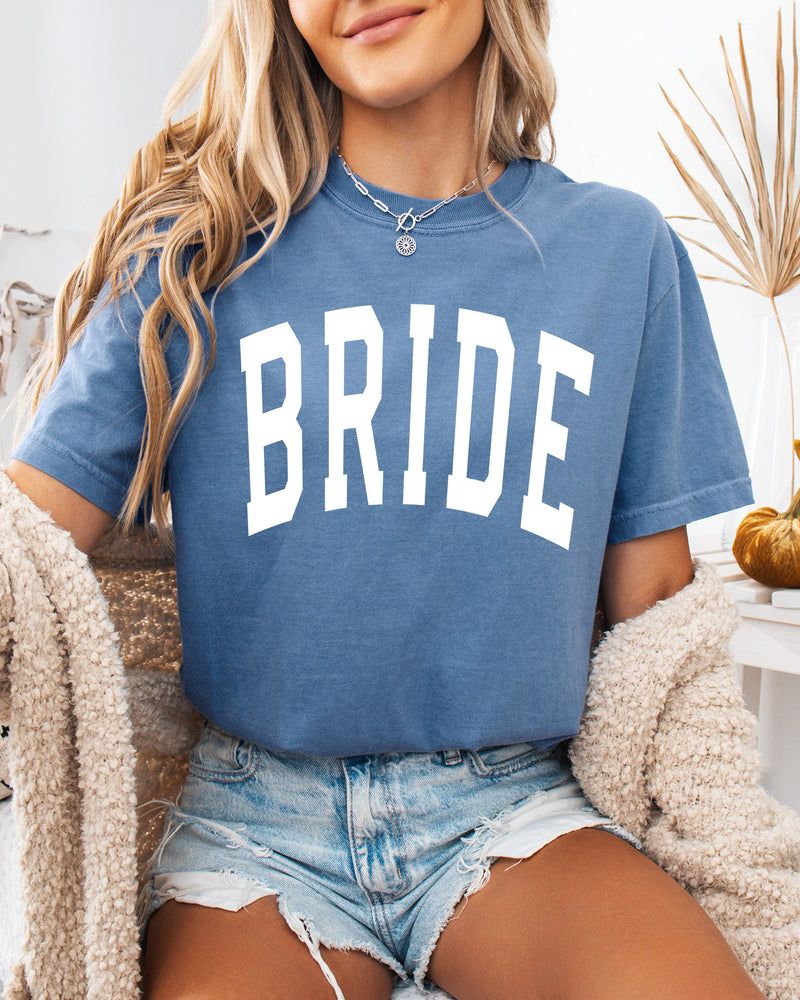 Bride Mrs Honeymoon Comfort Colors Garment Dyed T Shirt