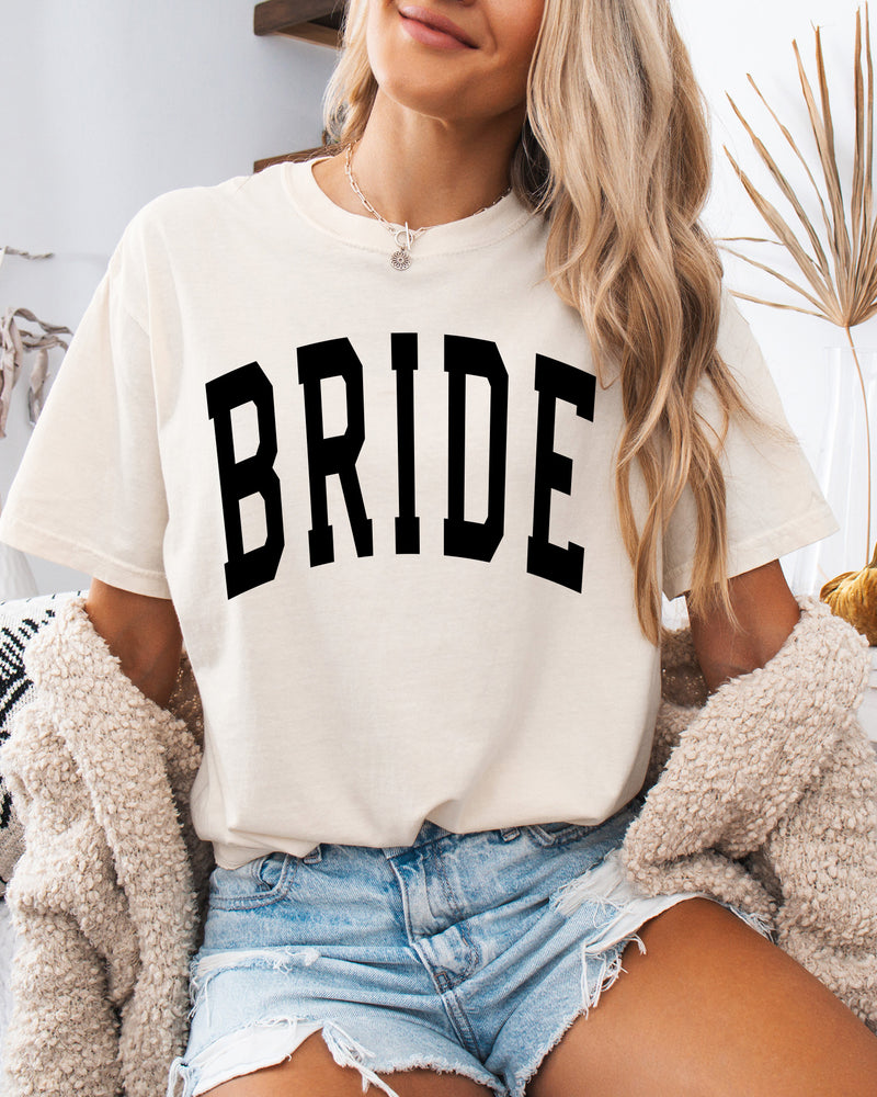 Bride Mrs Honeymoon Comfort Colors Garment Dyed T Shirt