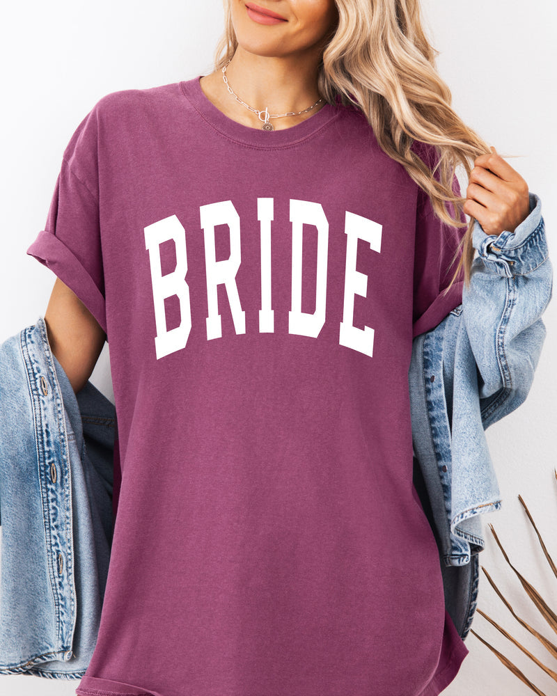 Bride Mrs Honeymoon Comfort Colors Garment Dyed T Shirt