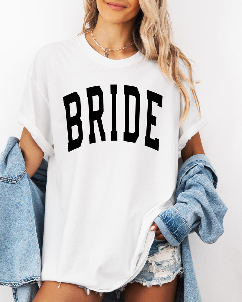 Bride Mrs Honeymoon Comfort Colors Garment Dyed T Shirt