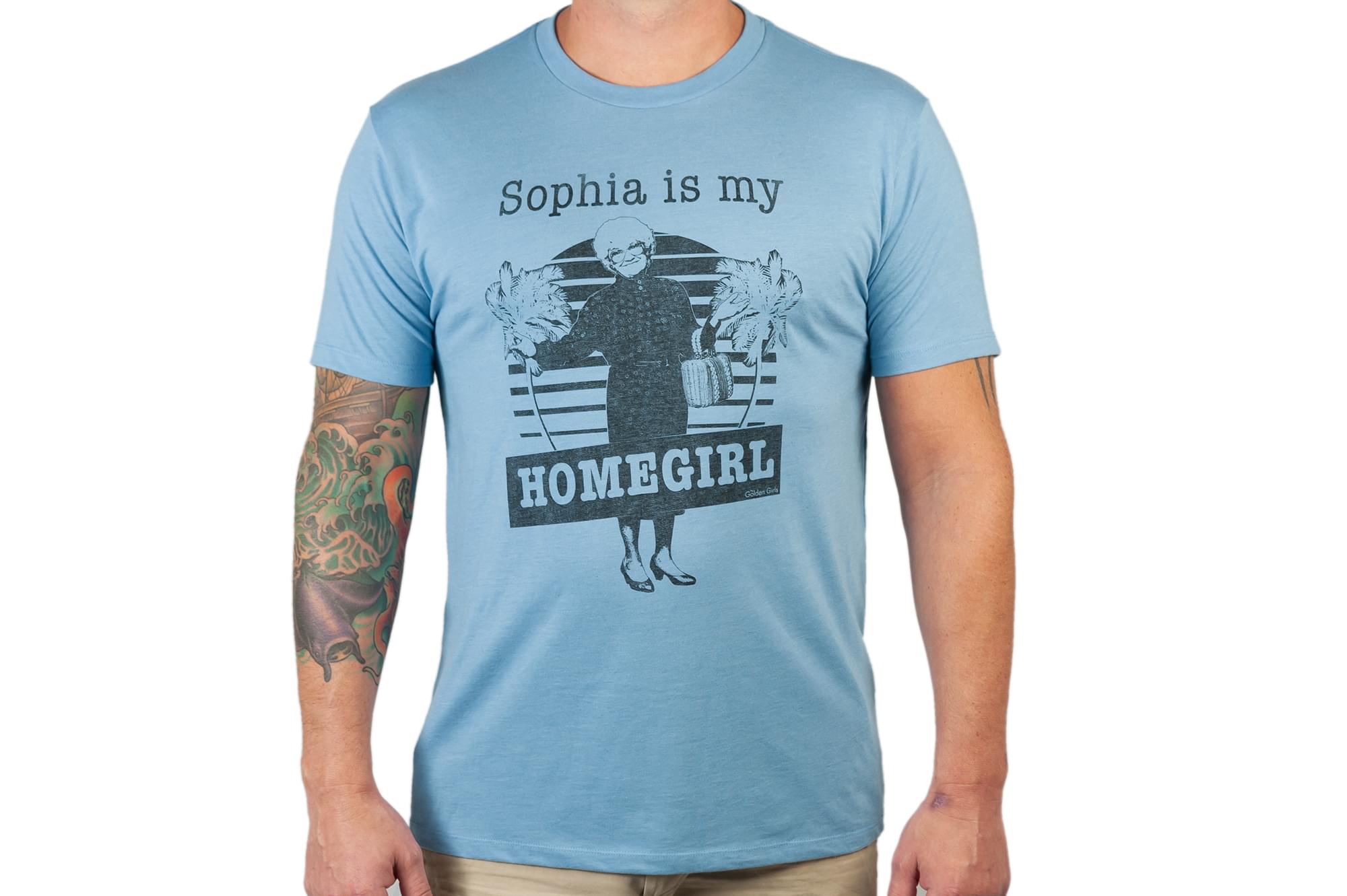 The Golden Girls 'Sophia Is My Homegirl' Men's T-Shirt Light Blue | XX-Large