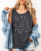 I’ll Be in My Office Gardening Comfort Colors Tank Top – Plant Nature Garden Lover Graphic