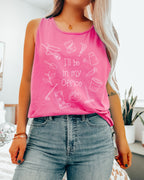I’ll Be in My Office Gardening Comfort Colors Tank Top – Plant Nature Garden Lover Graphic