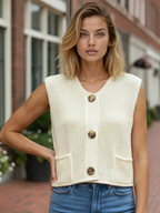 Knit sweater vest