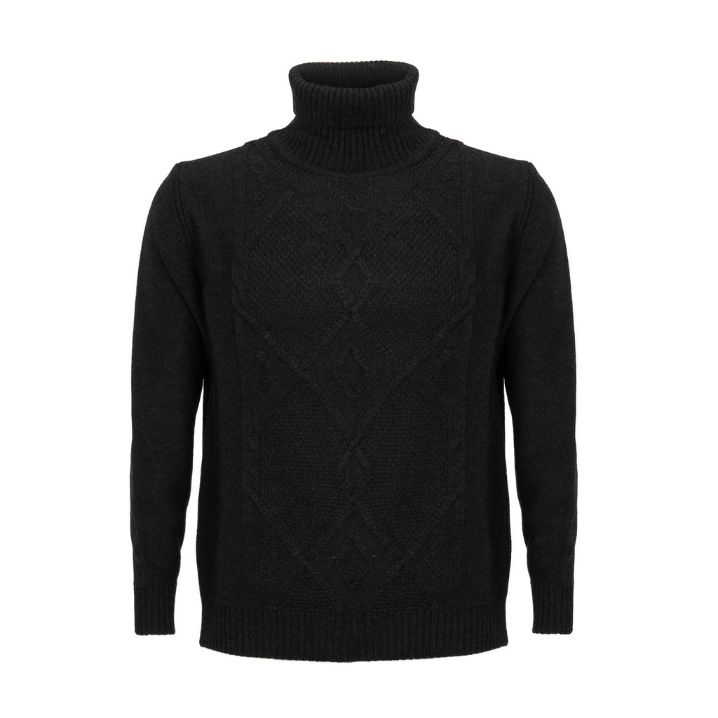 Hand Knit Cable Turtleneck