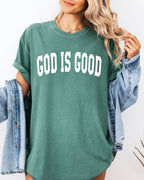 God Is Good Christian Comfort Colors Garment-Dyed T-Shirt – Faith-Inspired Crewneck Tee