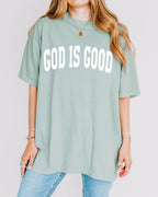 God Is Good Christian Comfort Colors Garment-Dyed T-Shirt – Faith-Inspired Crewneck Tee