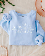 Goose Gardening Plant Lady Comfort Colors Garment-Dyed Sweatshirt – Floral Nature Graphic