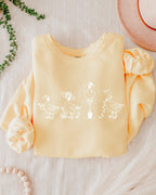 Goose Gardening Plant Lady Comfort Colors Garment-Dyed Sweatshirt – Floral Nature Graphic